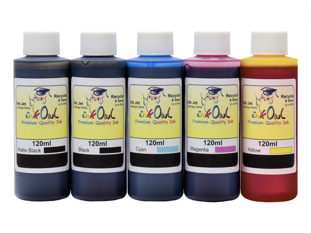 5x120ml ink to refill CANON PFI-007, PFI-107, PFI-207, PFI-307, PFI-707